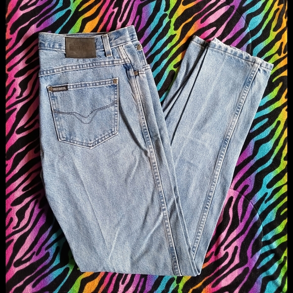Harley-Davidson Denim - 🖤🧡 Harley Davidson Boot Cut Jeans Straight Leg Denim Biker 10 Long Light Wash